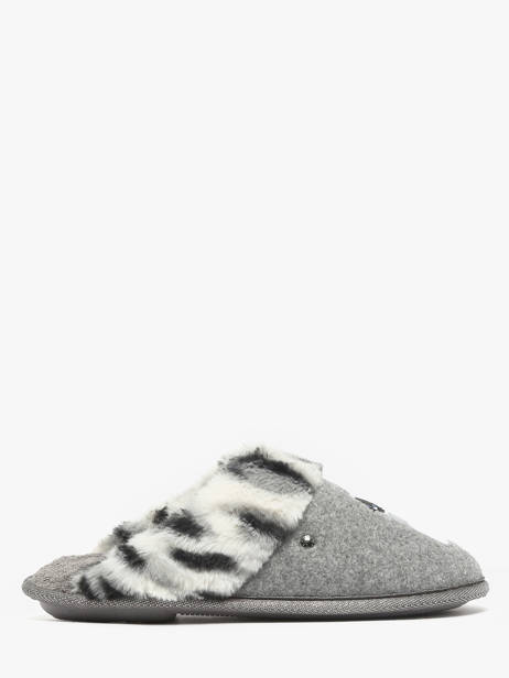 Pantoffels Isotoner Grijs women 97357 ander zicht 3