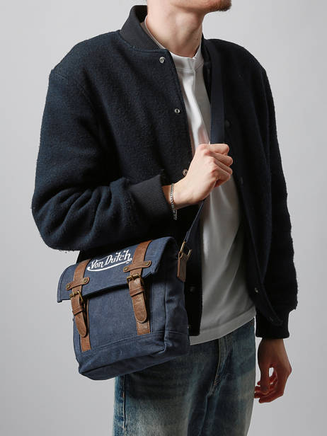 Messenger Tas Nark Von dutch Blauw bags NARK ander zicht 1