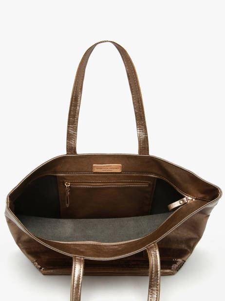 Schoudertas Cabas Vanessa bruno Goud cabas 20V40409 ander zicht 2