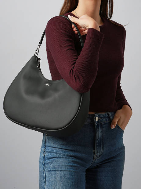 Schoudertas Daily City Lacoste Zwart daily city NF5125DZ ander zicht 1