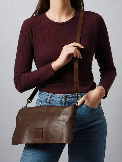 Cross Body Tas Heritage Leder Biba Bruin heritage BT5 ander zicht 1