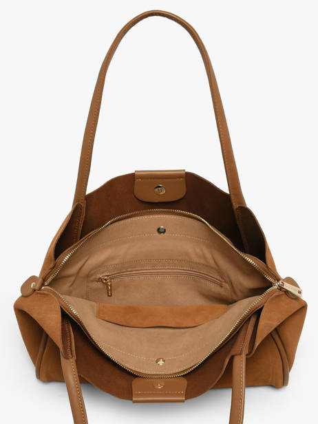 Schoudertas Suede Ida Leder Lancaster Bruin suede ida 102 ander zicht 2