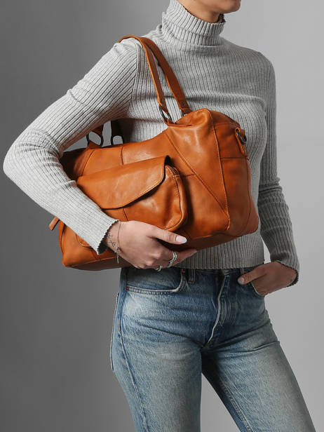 Shoppingtas Fatima Leder Pieces Bruin fatima 17090746 ander zicht 1