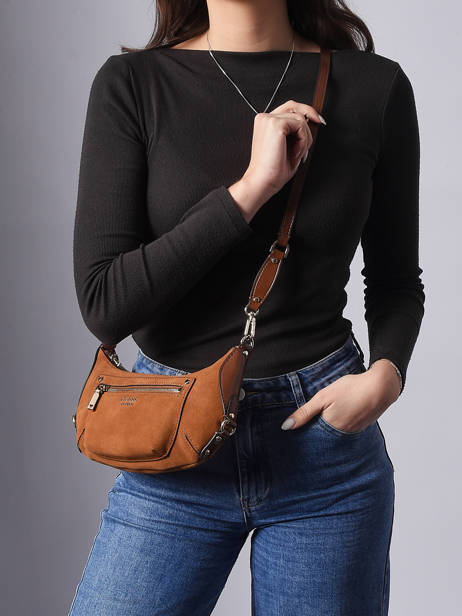 Cross Body Tas Marsha Leder Guess Bruin marsha SG950172 ander zicht 1