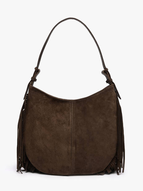 Schoudertas Velvet Leder Milano Bruin velvet VE25112 ander zicht 4