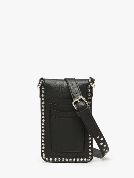 Telefoonetui Leder Basilic pepper Zwart glam BGLA88 ander zicht 4