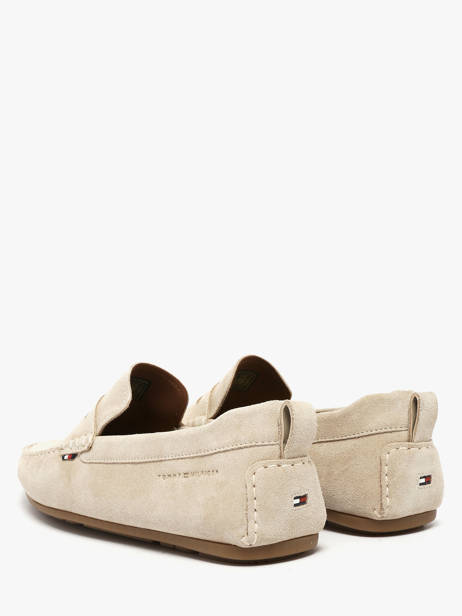 Mocassins Uit Leder Tommy hilfiger Beige men 5789ACI ander zicht 3