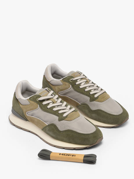 Sneakers City Uit Leder Hoff Groen men 12602403 ander zicht 2