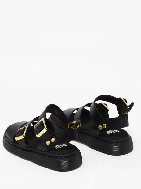 Sandalen Gryphon Strap Uit Leder Dr martens Zwart women 42329001 ander zicht 2