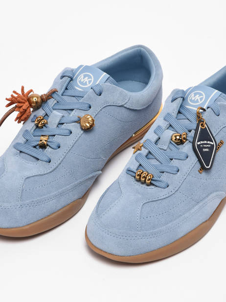 Sneakers Uit Leder Michael kors Blauw women OFS2S264 ander zicht 2