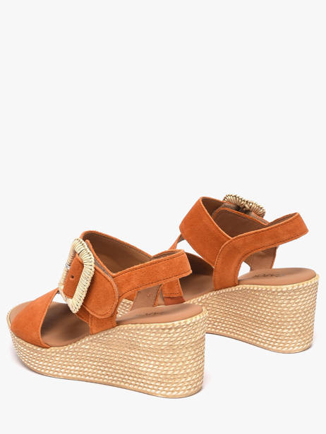 Sandalen Met Platformzool Uit Leder Gabor Oranje women 10 ander zicht 2