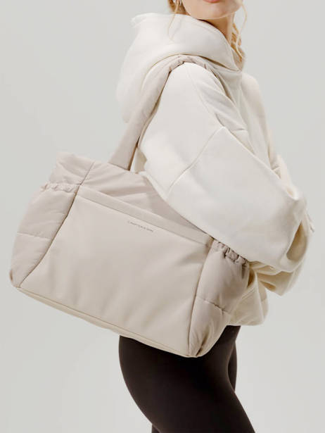 Schoudertas A4 Formaat Bags Gerecycleerd Polyester Kapten and son Beige bags M ander zicht 1