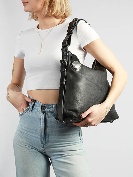 Schoudertas Vintage Leder Paul marius Zwart vintage ELLIOTHB ander zicht 1