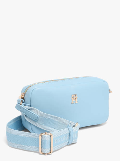 Cross Body Tas Th Essential Polyurethaan Tommy hilfiger Blauw th essential AW18370 ander zicht 2