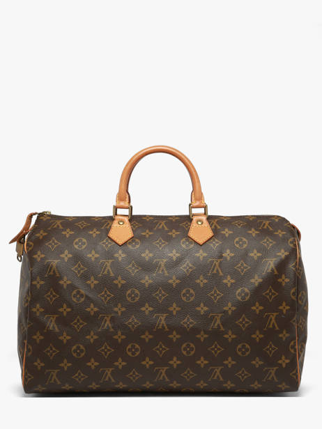 Preloved Speedy 40 Monogram Handtas Canvas En Leder Louis vuitton Bruin second life 4O756WUA