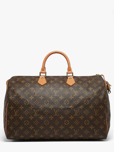 Preloved Speedy 40 Monogram Handtas Canvas En Leder Louis vuitton Bruin second life 4O756WUA ander zicht 7