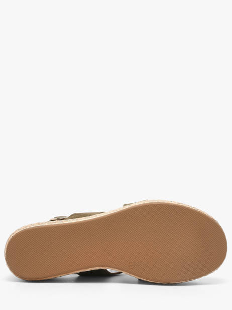 Sandalen Met Sleehak Uit Leder Aliwell Groen women A126158 ander zicht 4