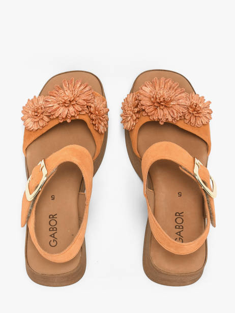 Sandalen Met Platformzool Uit Leder Gabor Oranje women 11 ander zicht 3