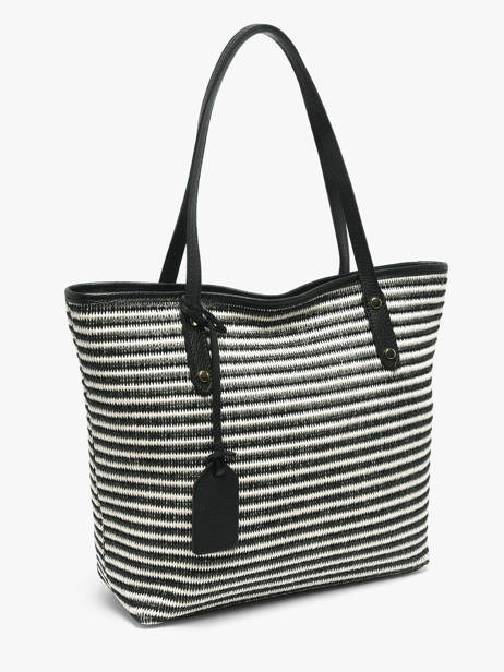 Schoudertassen Raphia Milano Zwart raphia RA260201 ander zicht 1