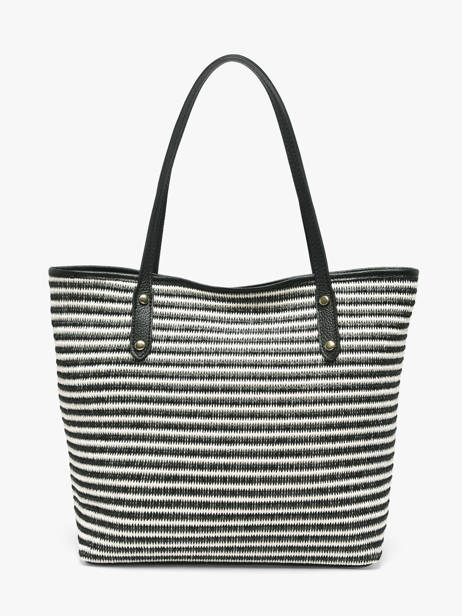 Schoudertassen Raphia Milano Zwart raphia RA260201 ander zicht 3