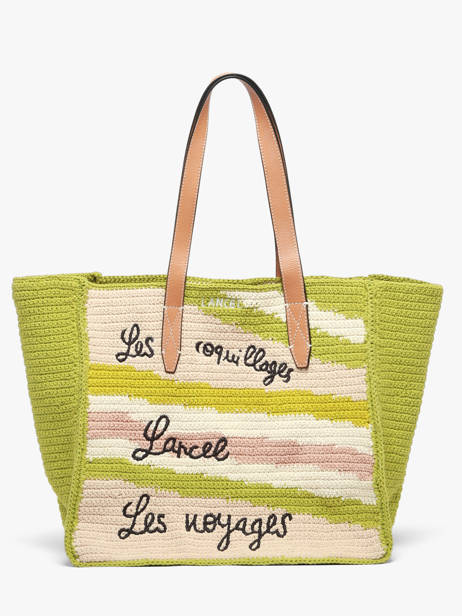 Schoudertas Lancel Plage Crochet Lancel Groen summer capsule A14005 ander zicht 1