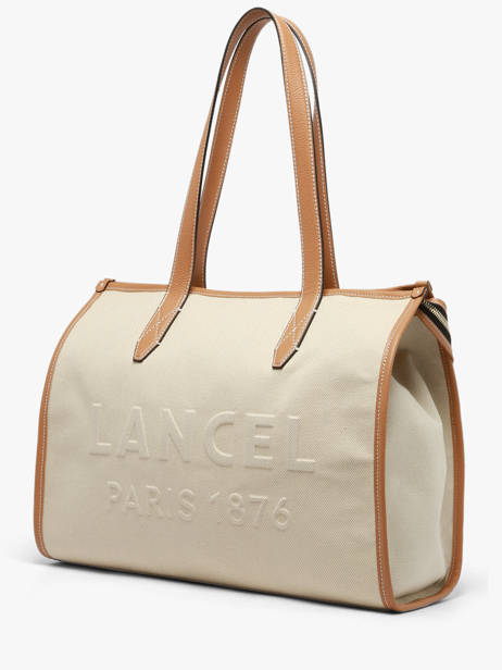 Schoudertas Jour Canvas En Leder Lancel Beige jour A14028 ander zicht 1
