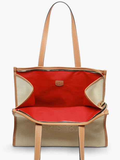 Schoudertas Jour Canvas En Leder Lancel Beige jour A14028 ander zicht 3