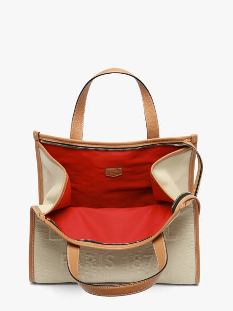 Handtas M Jour Met Rits Canvas En Leder Lancel Beige jour A14027 ander zicht 3