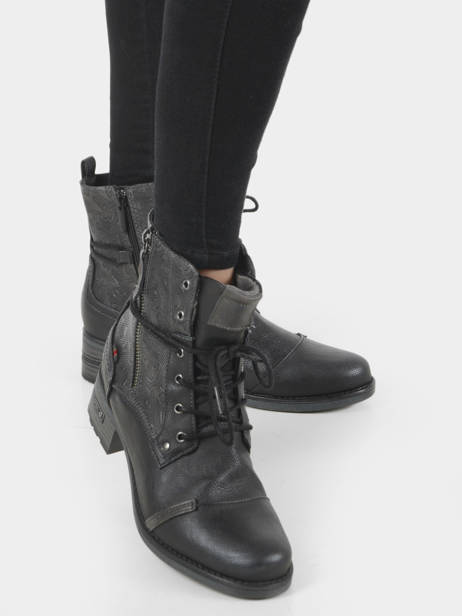 Enkellaarsjes Mustang Zwart women 1229508 ander zicht 1