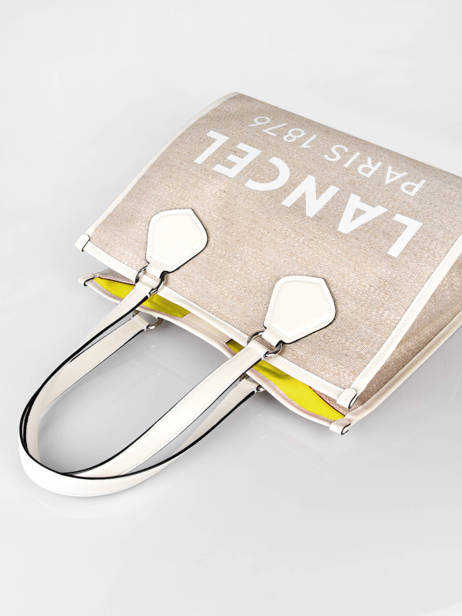 Schoudertas Cabas D'été Jute En Leder Lancel cabas d'ete A10749 ander zicht 2