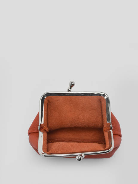 Portemonnee Madras Leder Etrier Oranje madras EMAD654 ander zicht 1