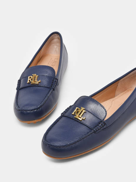 Mocassins Barnsbury Uit Leder Lauren ralph lauren Blauw women EOIL271 ander zicht 3