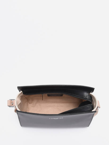 Cross Body Tas Smooth Leder Lancaster Zwart smooth 437-02 ander zicht 3