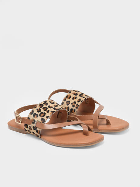Sandalen Lala Uit Leder Pieces Bruin women 17136423 ander zicht 2