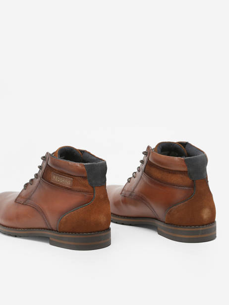 Enkellaarzen Elec Uit Leder Redskins Bruin men A06841 ander zicht 2